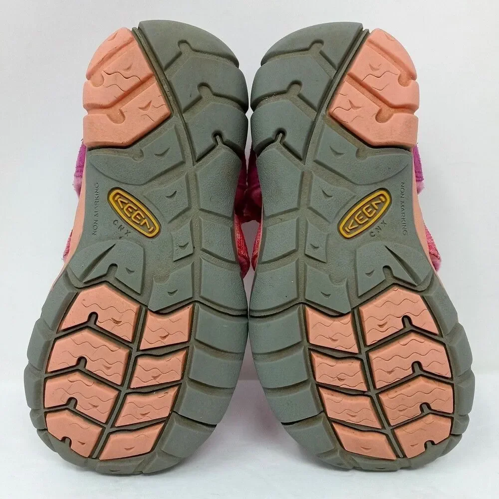 Keen Seacamp II CNX Kids Sandals Size 10 Pink Water Shoes EU 27/28